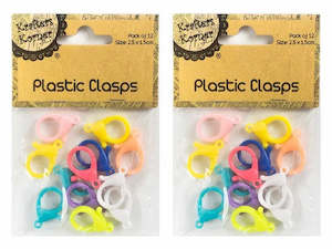 Plastic clasp 12 pack