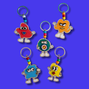 Keyring Charm Badge Crafts 1: Cartoon Bag Charms