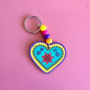 Keyring Charm Badge Crafts 1: Gingerbread Heart Keyring