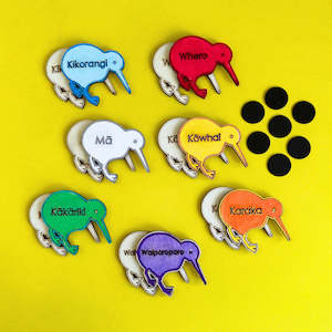 Te Reo Kiwi Colours Magnets