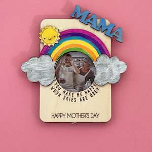 Mother's Day Rainbow Photo Frame Magnet