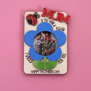 Magnet Crafts: Mother's Day Flower Photo Frame Magnet
