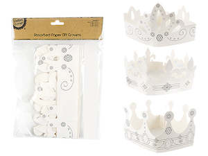 Set of 6 Paper Crowns