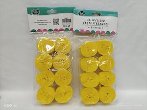 Paper Items 1: Yellow Crepe Paper Streamers