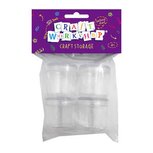Craft Storage Containers - 4pc