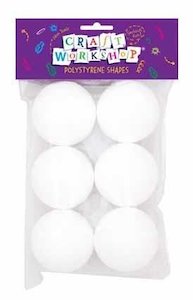 Polystyrene Ball 60mm 6pcs