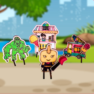 Pretend Play 1: Superhero Set - Blaze Girl vs Dr Chill