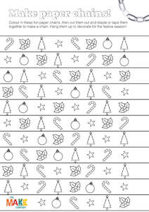 Printables: Free Paper Chains Printable Christmas Decorations