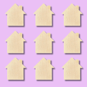 Wooden Blanks: House Basic Wood Shape