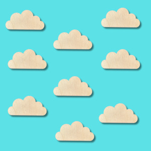 Cloud Basic Wood Shape