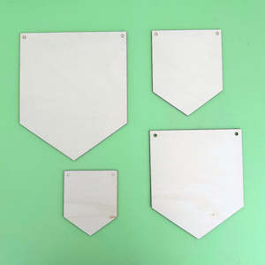Wooden Blanks: Wood Banners - Bulk Supplies