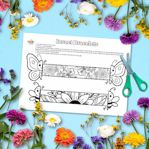 All Kids Craft Kits 1: Insect Nature Bracelets - Free Printable