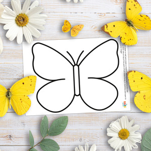 All Kids Craft Kits 1: Mirror Butterfly - Free Printable