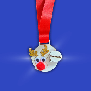 All Kids Craft Kits 1: Set of 10 Reindeer Medals