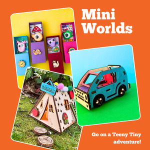 All Craft Kits: Mini Worlds Craft & Play Discovery Box