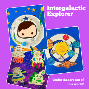 All Craft Kits: Intergalactic space Craft & Play Discovery Box