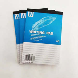 A6 Writing Pads - Pack of 3