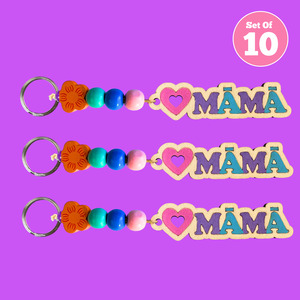 Set of 10 - Māmā Keyring