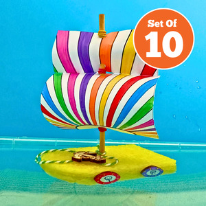 All Kids Craft Kits 1: Set of 10 - Sponge Boat