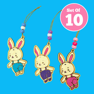 All Kids Craft Kits 1: Set of 10 - Bunny Charms