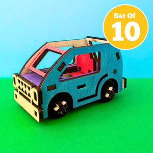 All Kids Craft Kits 1: Set of 10 - Mini Car