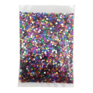 All Craft Supplies 1: Multi-Coloured Star Glitter Shapes - 100g