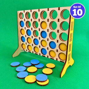 Set of 10 - Four in a Row Game