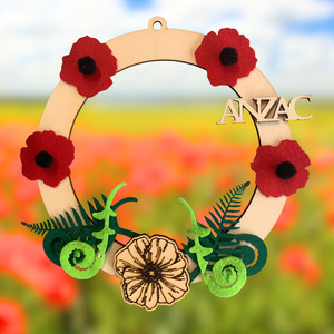 All Kids Craft Kits 1: ANZAC Wreath - Single