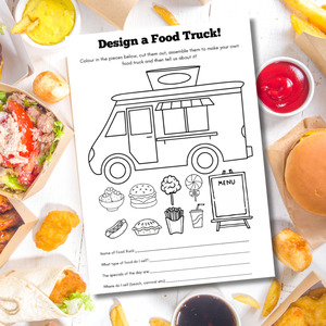 All Kids Craft Kits 1: Design a Food Truck - Free Printable