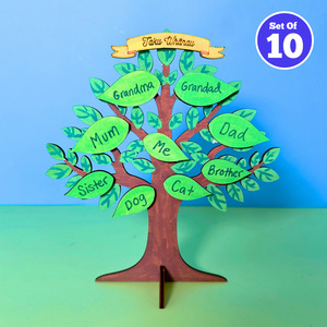 All Craft Kits: Set of 10 Taku Whanau Tree