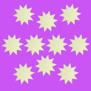 All Craft Supplies 1: Ten-Pointed Star Decorations - set of 10