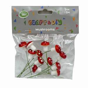 All Craft Supplies 1: Craft Mushroom 12pc (2cm)
