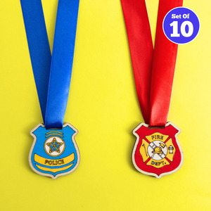 Set of 10 - Police and Fireman's Lanyard