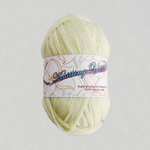 All Craft Supplies 1: Ivory Cream/Light Yellow Yarn 100g