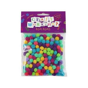 All Craft Supplies 1: Mini Bright Pom Poms 10mm