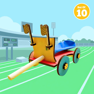Set of 10 - Balloon Race Car