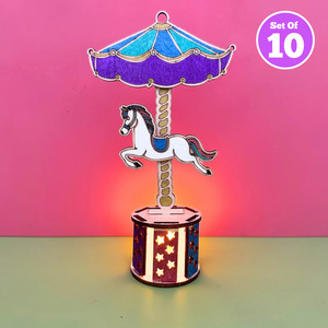 Set of 10 - Horse Carousal