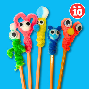 Set of 10 - Pencil Toppers
