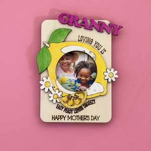 SALE Mother's Day Lemon Photo Frame Magnet