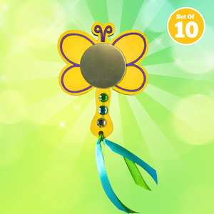 Set of 10 - Butterfly Mirror Wand