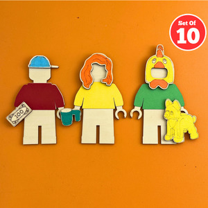 Bulk Craft Kits 1: Set of 10 - Builder People