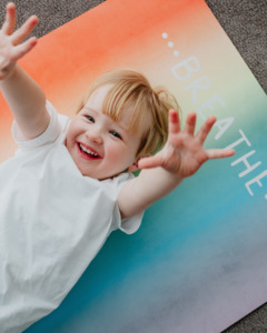 Kids Yoga Mat Breathe