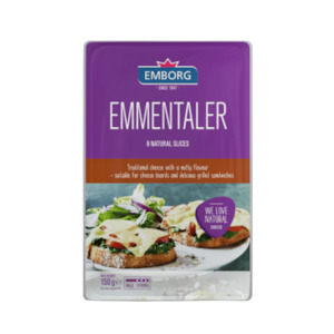 Deli: Emborg Emmentaler Slices