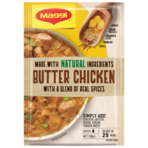 Condiments Seasonings: Maggi Butter Chicken Recipe Base Sachet 29g