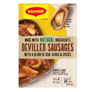 Condiments Seasonings: Maggi Devilled Sausages Recipe Base Sachet 37g