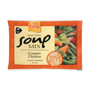 Meal Ingredients: King Country Chicken Traditional Soup Mix 210g