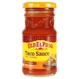 Old El Paso Medium Taco Sauce For Topping 200g