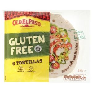 Meal Ingredients: Old El Paso Gluten Free Tortillas 6pk