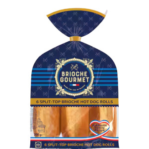 All Meat: Brioche Gourmet Hotdog Rolls 6 Pack