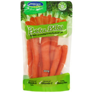 Fruit Vege Boxes: Wilcox Beta Bites Snacking Carrots 250g